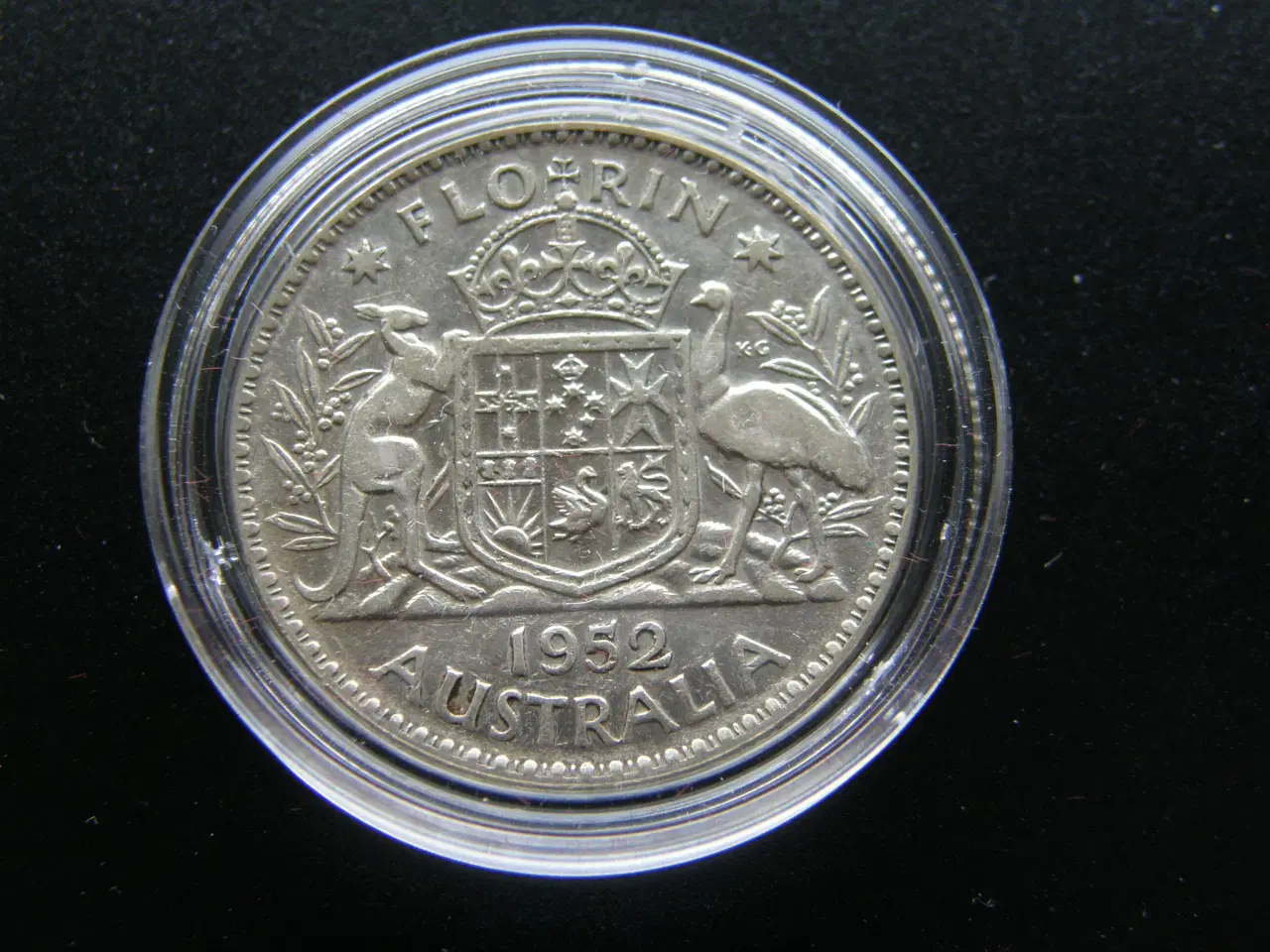 Billede 1 - Australien  1 Florin  1952  Sølv  KM#48