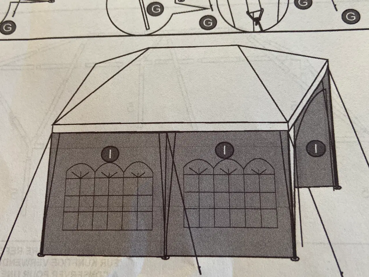 Billede 1 - 5 sider til festtelt/pavillion