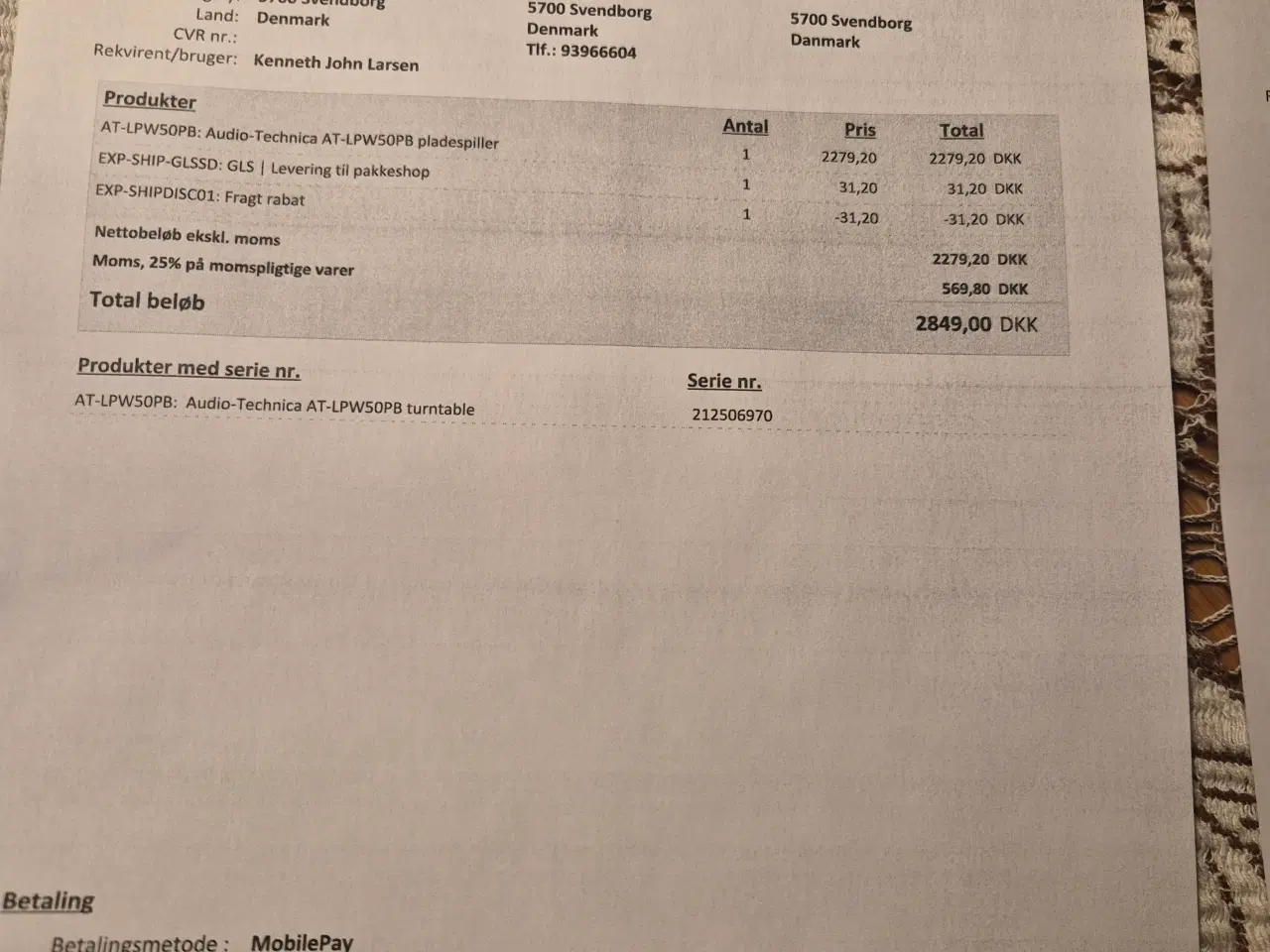 Billede 3 - audio teckina med opgradert ny nål sælges halv pri