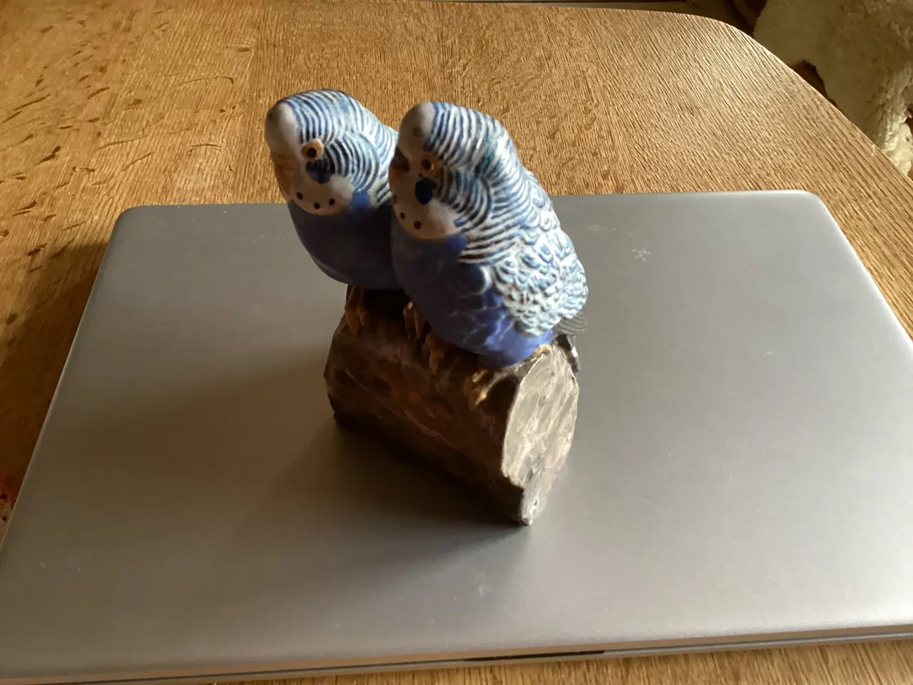 Billede 3 - Kgl Blå Undulatpar stentøj (Jeanne Grut)