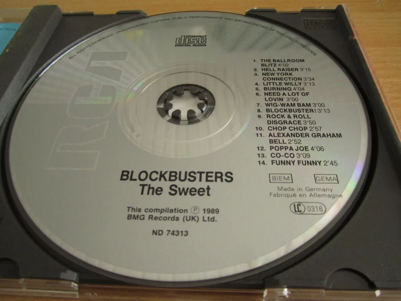 Billede 2 - THE SWEET Blockbusters 1989.