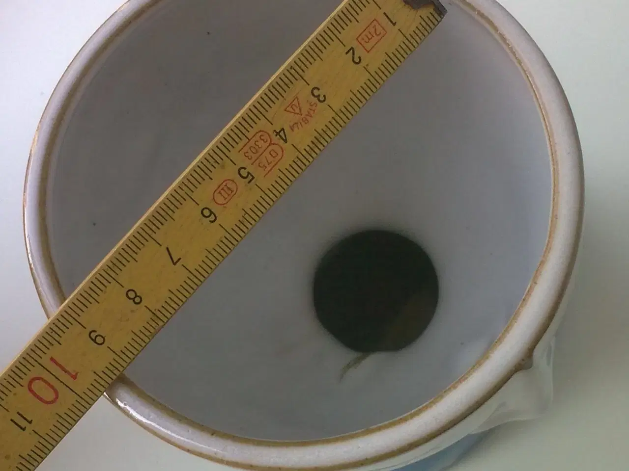 Billede 6 - Pottehoved KERAMIK plantepotte & LYSblå sjov!