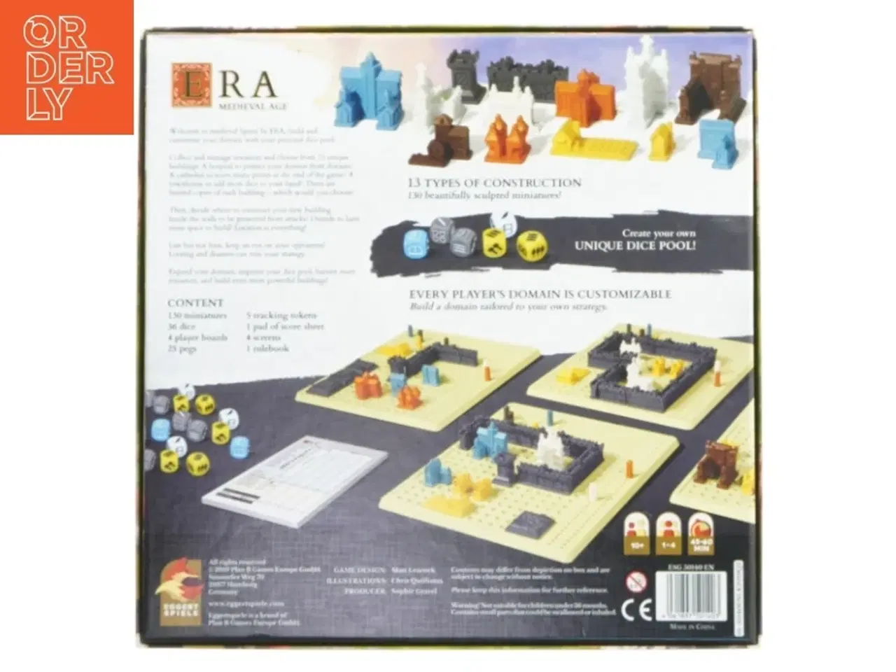Billede 3 - Æra Medieval Age brætspil fra Eggert Spiele (str. 30x30 cm)
