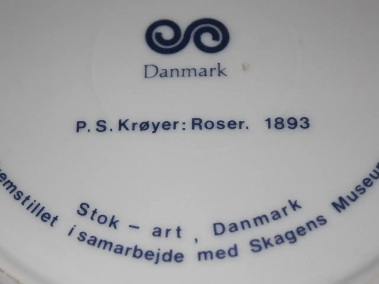 Billede 5 - Platte "Roser" P S Krøyer