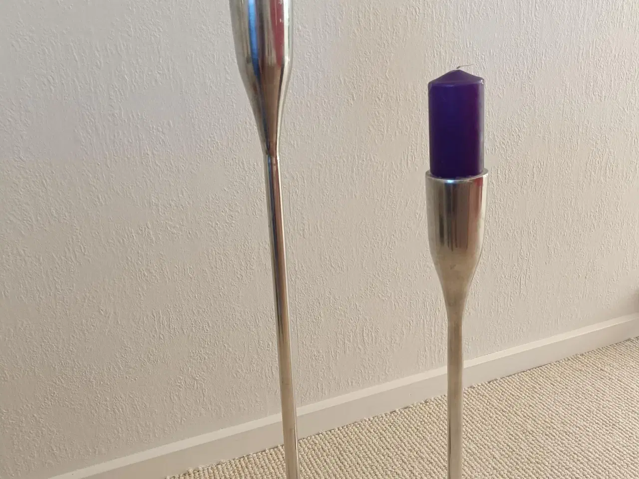 Billede 1 - Høje lysestager til bloklys