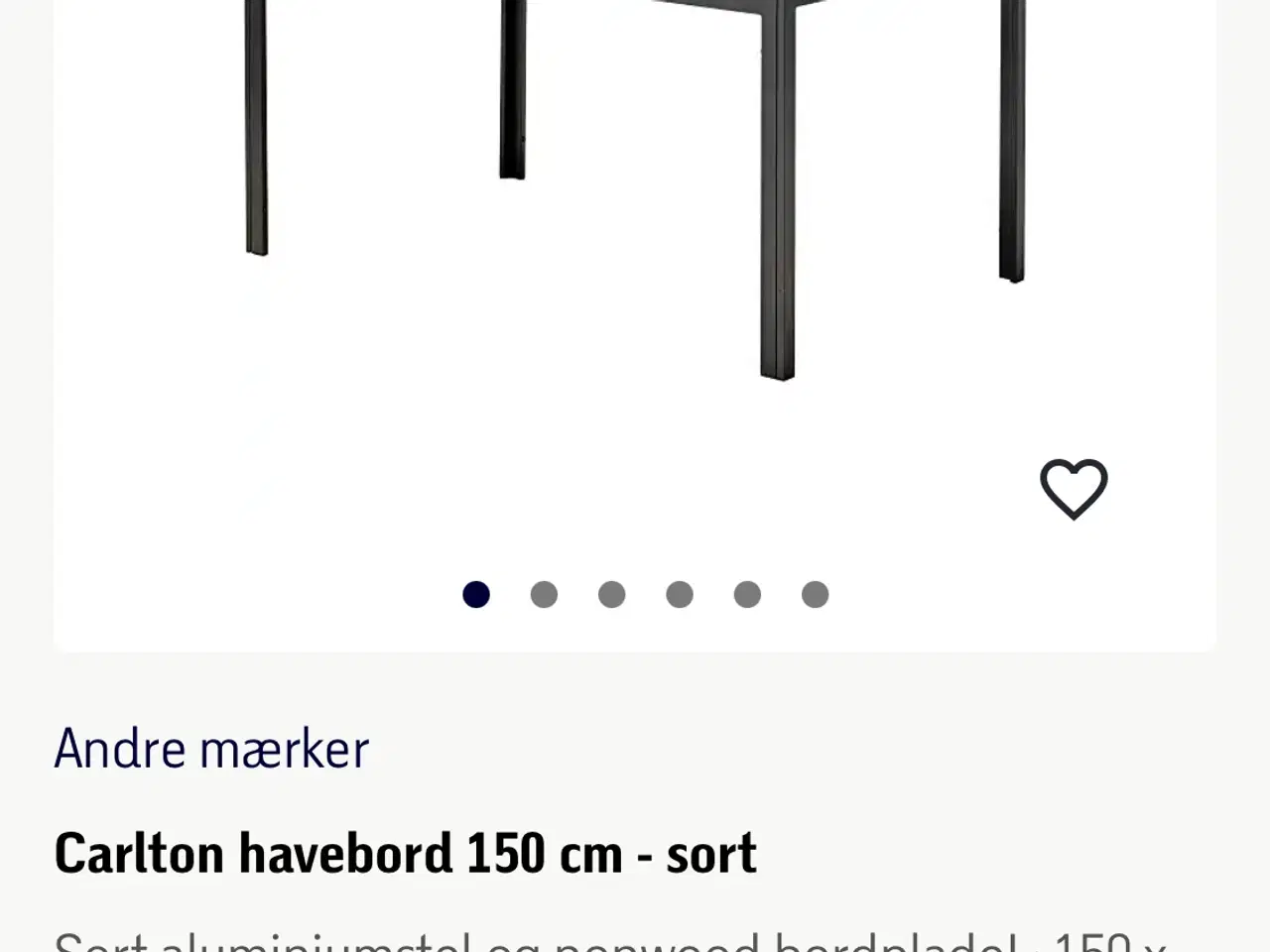 Billede 2 - Havebord 