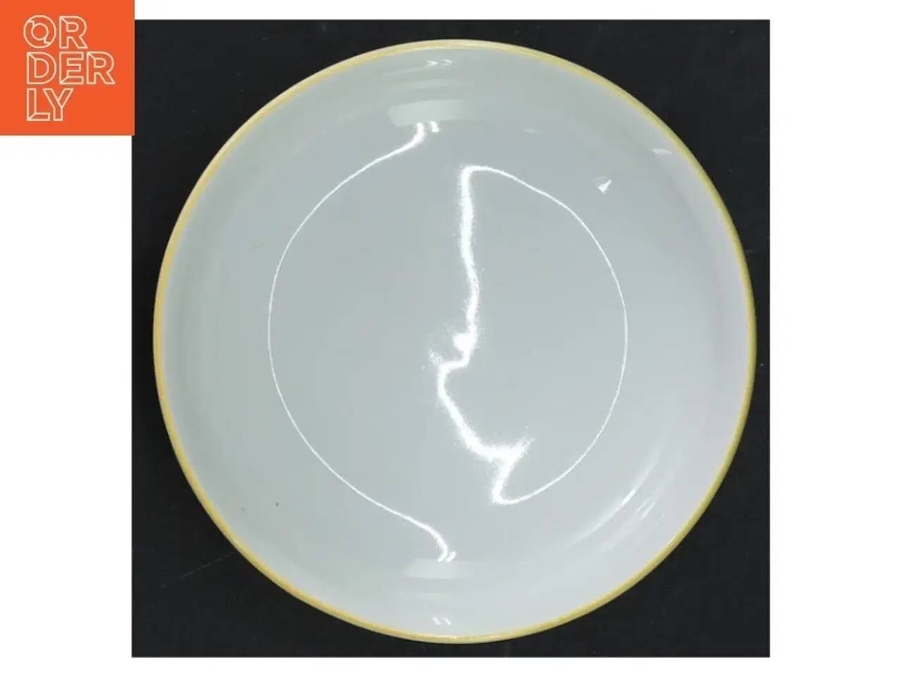 Billede 6 - Hvide skåle med gul kant fra Atelier (str. Ø 13 cm)