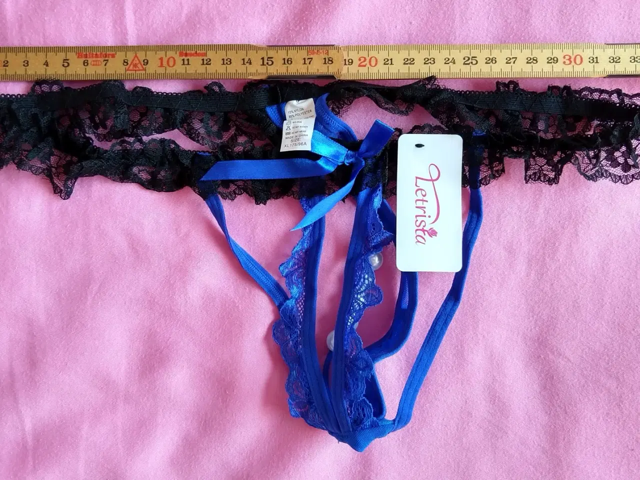 Billede 5 - G-streng trusse med perler L