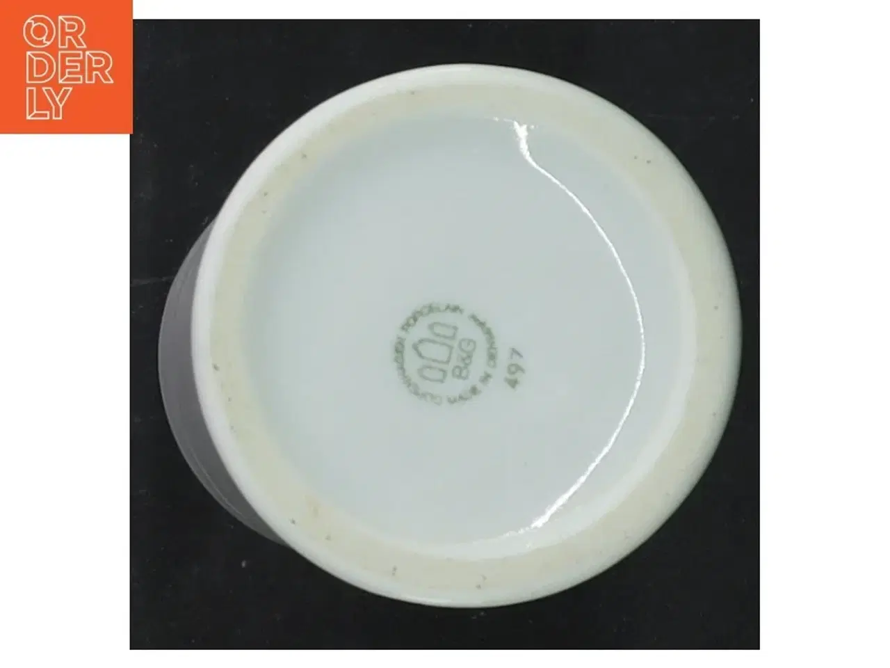 Billede 4 - Porcelænsbeholder til bagepulver fra B&G (str. Ø 6,5x11,5 cm)