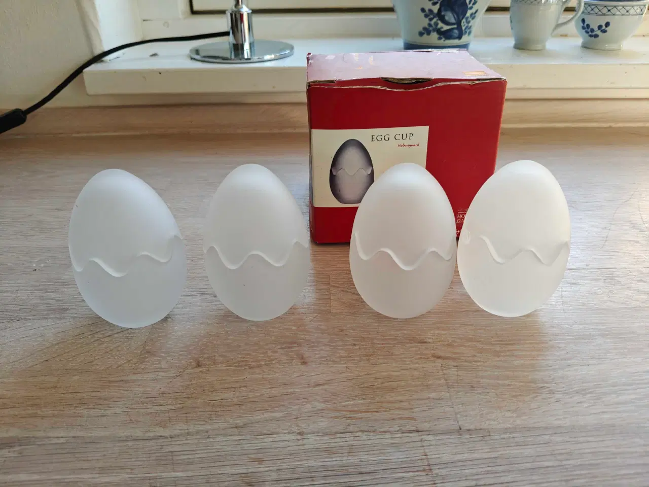 Billede 1 - Smukke glas æg/vaser