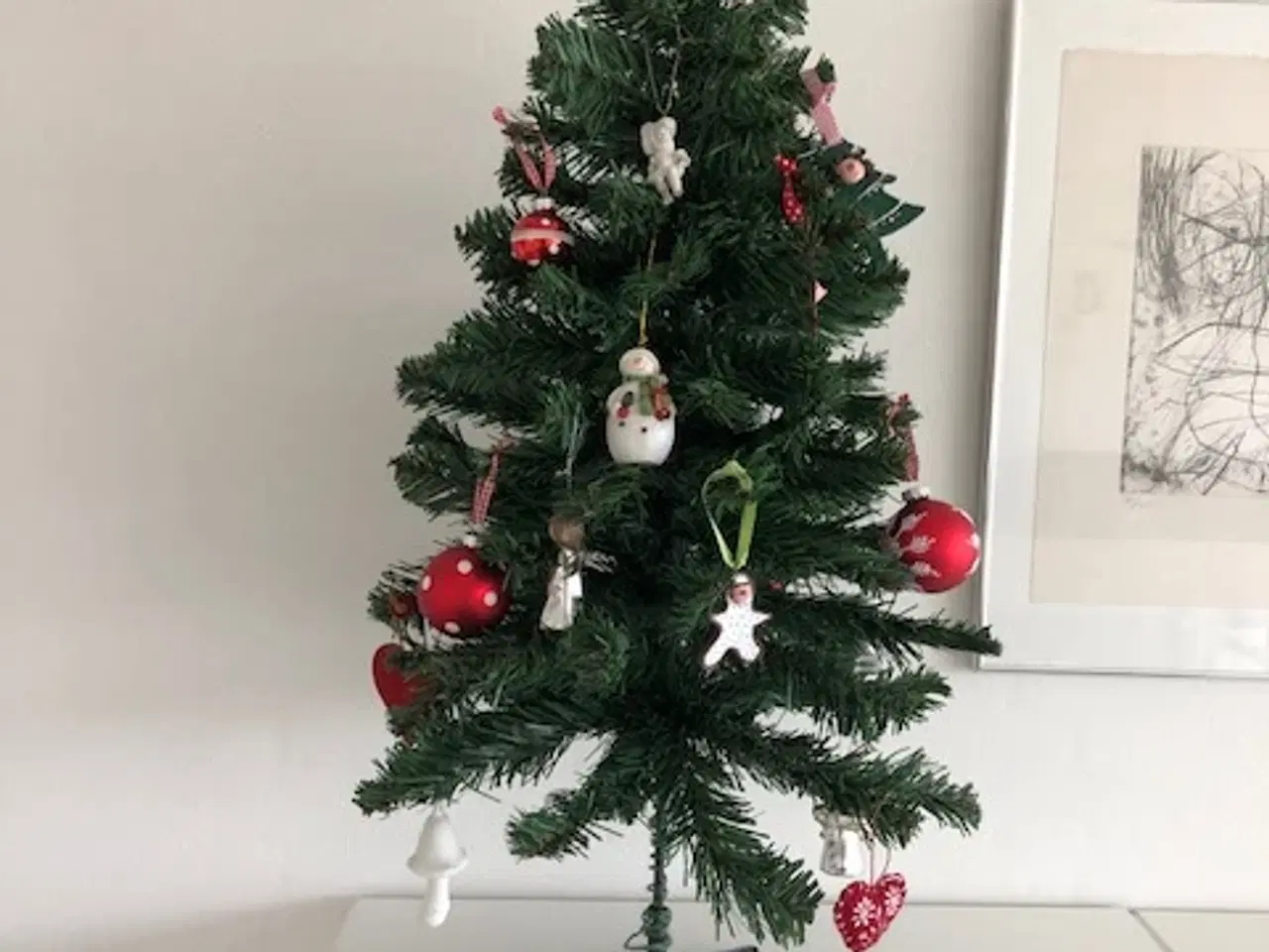 Billede 7 - Kunstig juletræ på 90cm - LUKSUS kvalitet