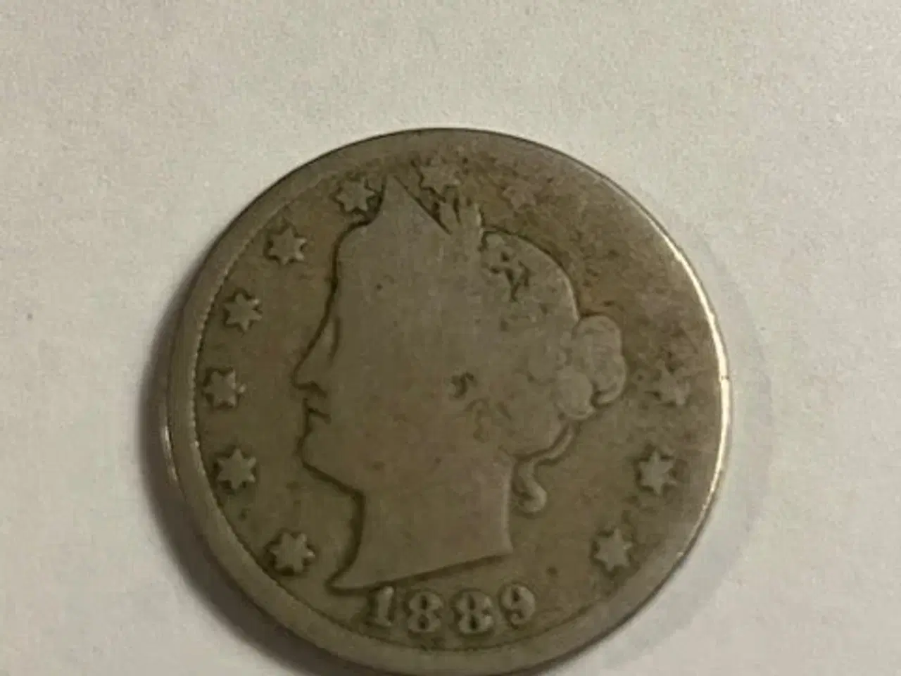 Billede 1 - Five Cents 1889 USA