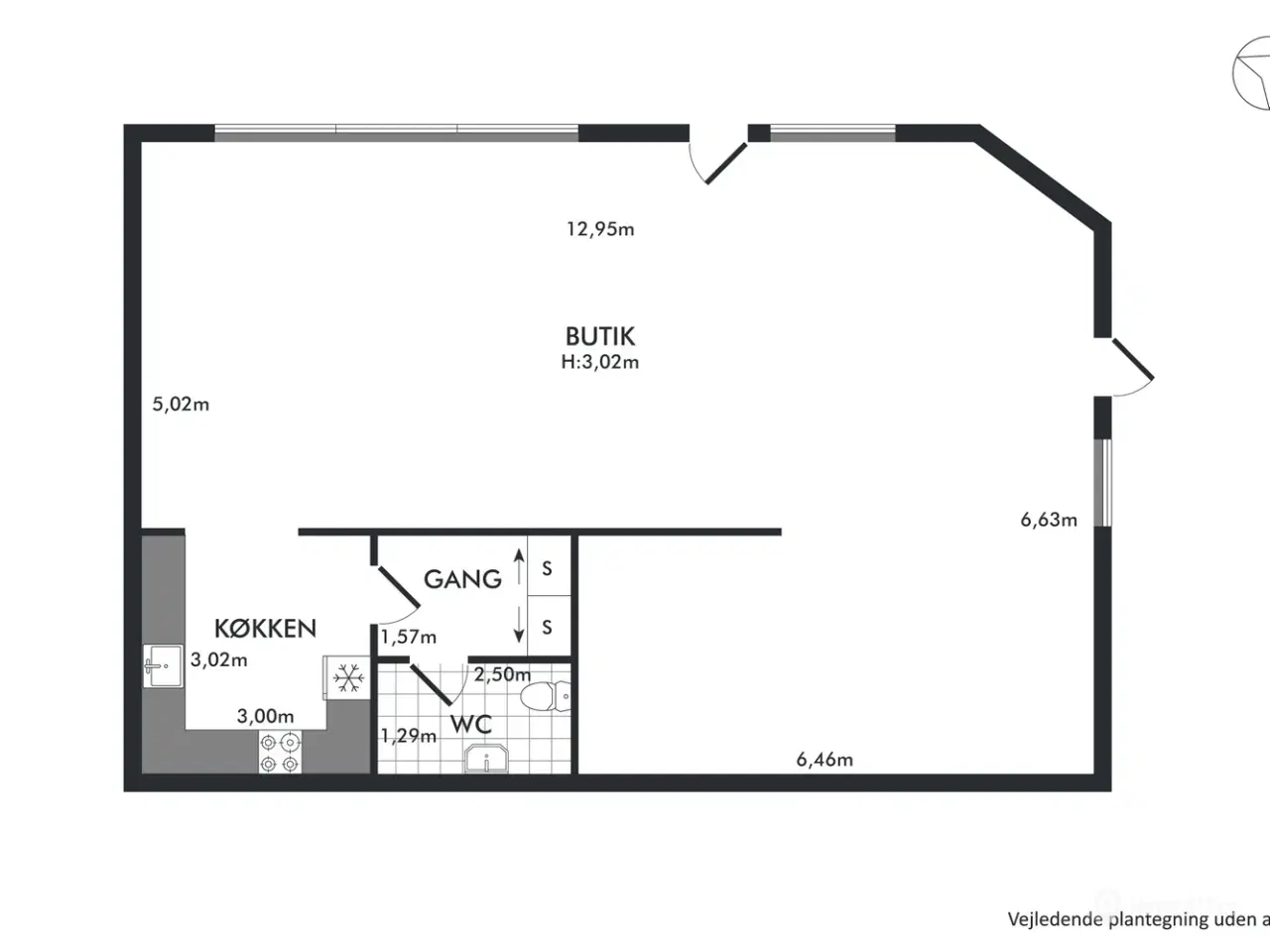 Billede 9 - 126 m² fleksibelt lejemål på Stjernepladsen med særdeles central beliggenhed