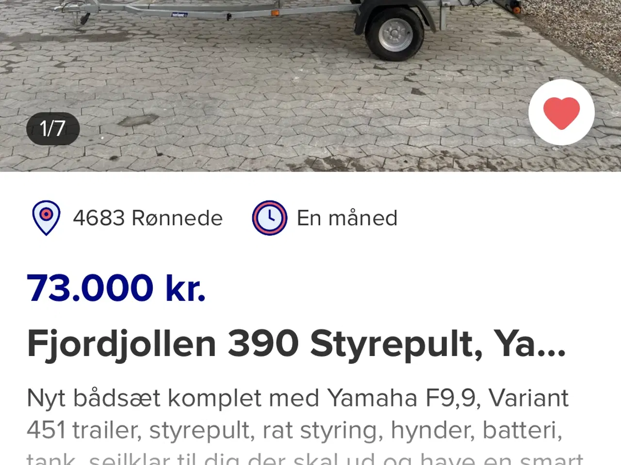 Billede 11 - Fjordjollen 390 styrepult