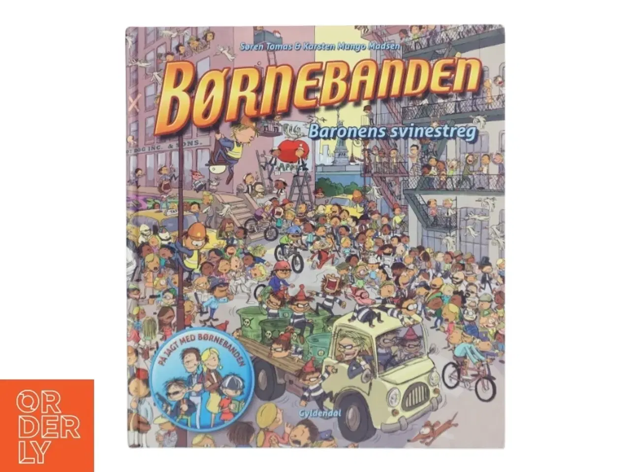 Billede 1 - Børnebanden, Baronens svinestreg af Søren Tomas (Bog)