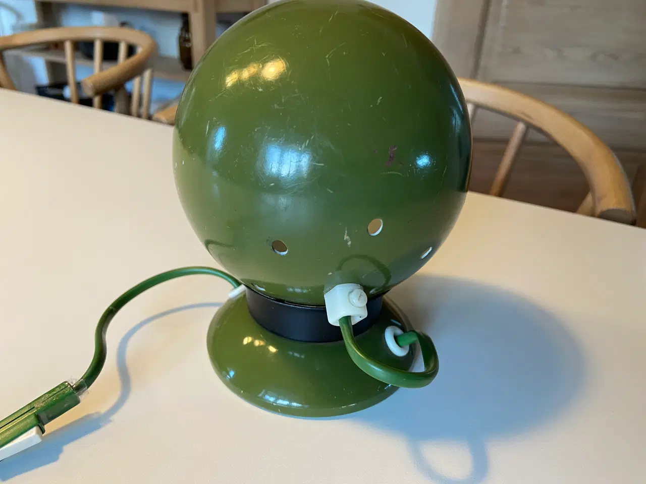 Billede 4 - Flot grøn vintage væglampe