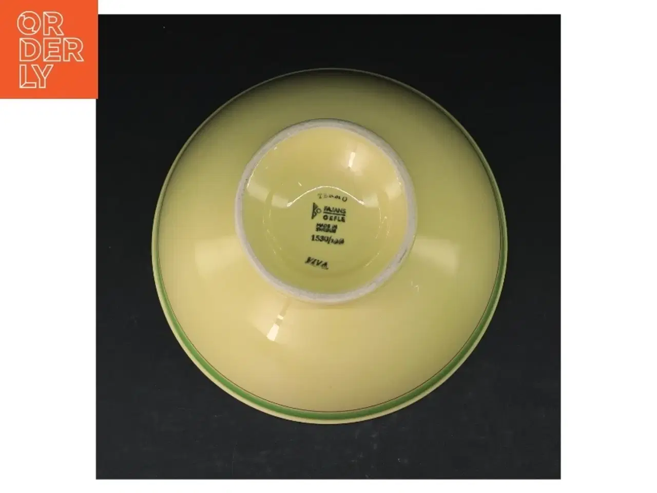 Billede 2 - Retro Gul Keramikskål Viva fra svenske Gefle(str. Ø. 20 cm)