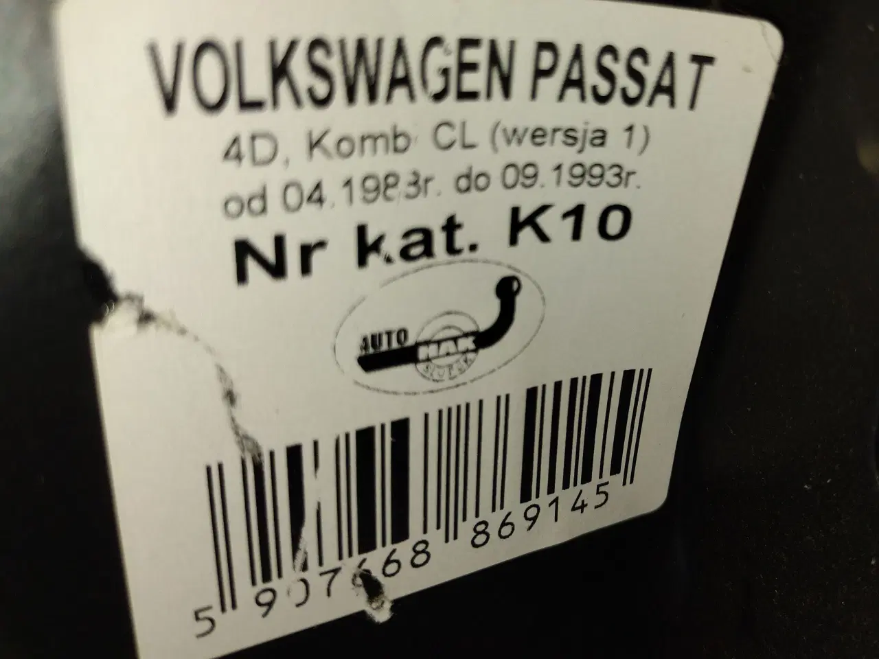 Billede 1 - VW Passat CL anhængertræk - Helt nyt