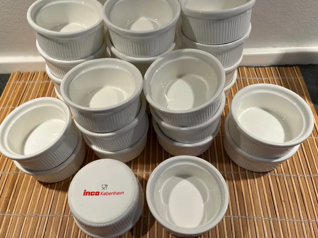 Billede 1 - Inco Danmark ramekiner hvid porcelæn - 24 stk.