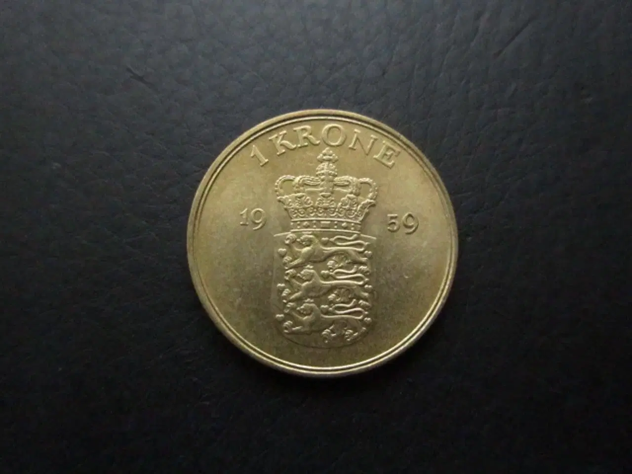 Billede 1 - 1 kr 1959 møntskær