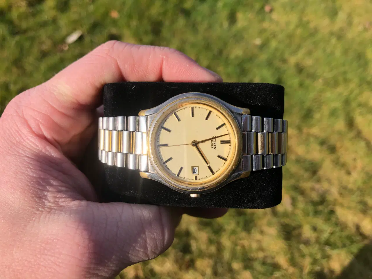 Billede 2 - Citizen Quartz (6110) Guld skive, 35mm diameter m.