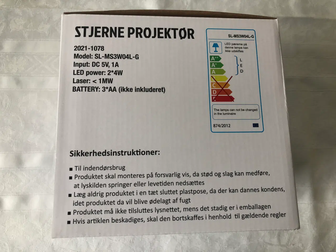 Billede 9 - Restsalg - Stjerneprojektor med laser (Stjernehimm