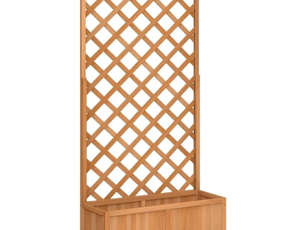 Billede 2 - Plantekasse med espalier massivt grantræ brun