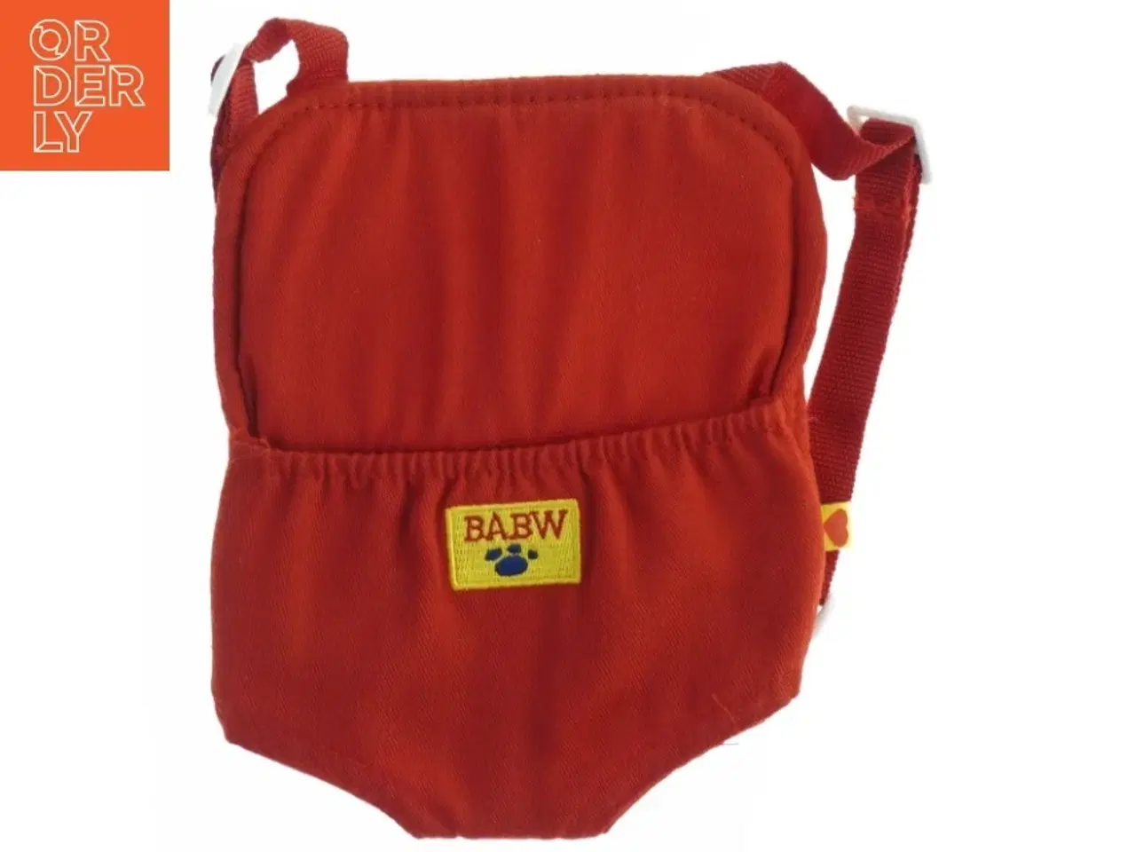 Billede 1 - Rød dukke bæresele fra Build a Bear (str. 17 x, 14 cm)