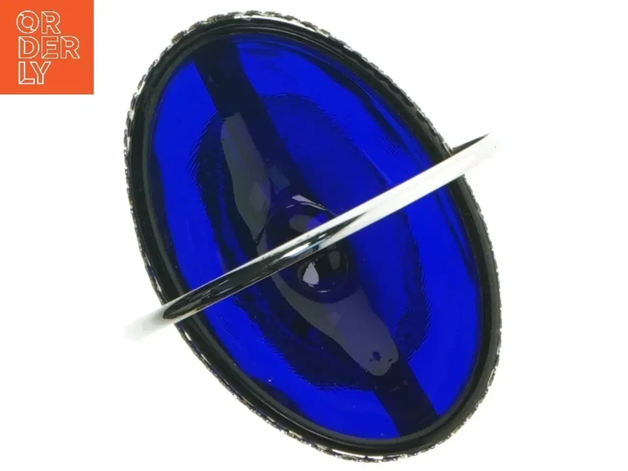 Billede 5 - Blå glas skål (str. 13 x 10 cm)