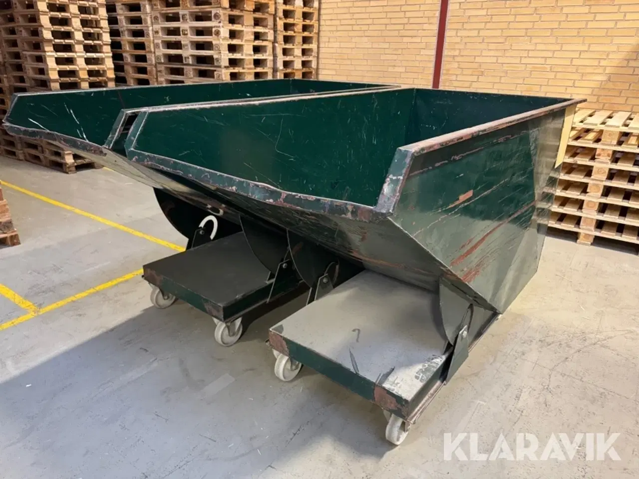 Billede 3 - Vippecontainer 1000liter 2 styk
