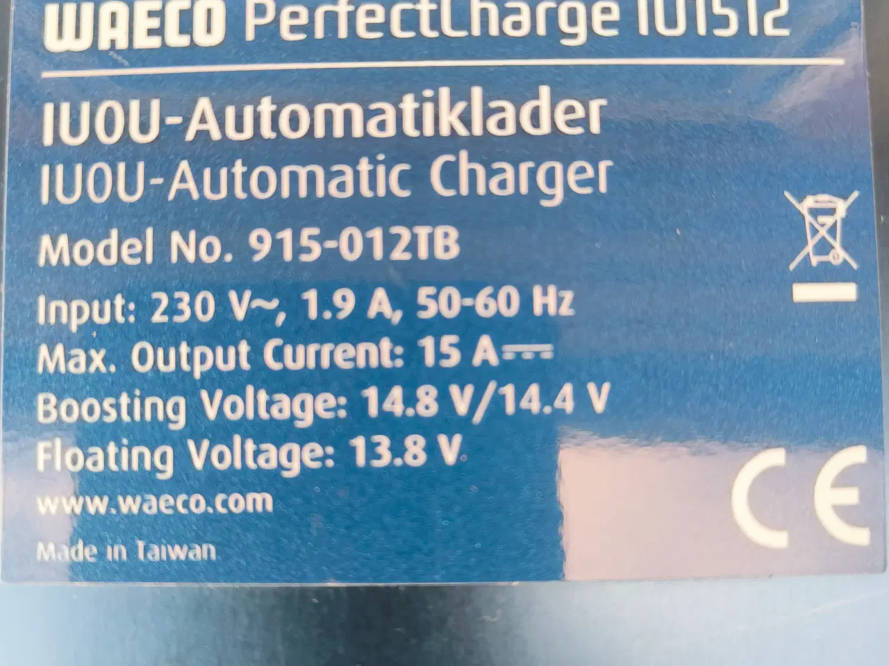 Billede 5 - Batterilader 12 V 15 Ah Waeco PerfectCharge 915-01