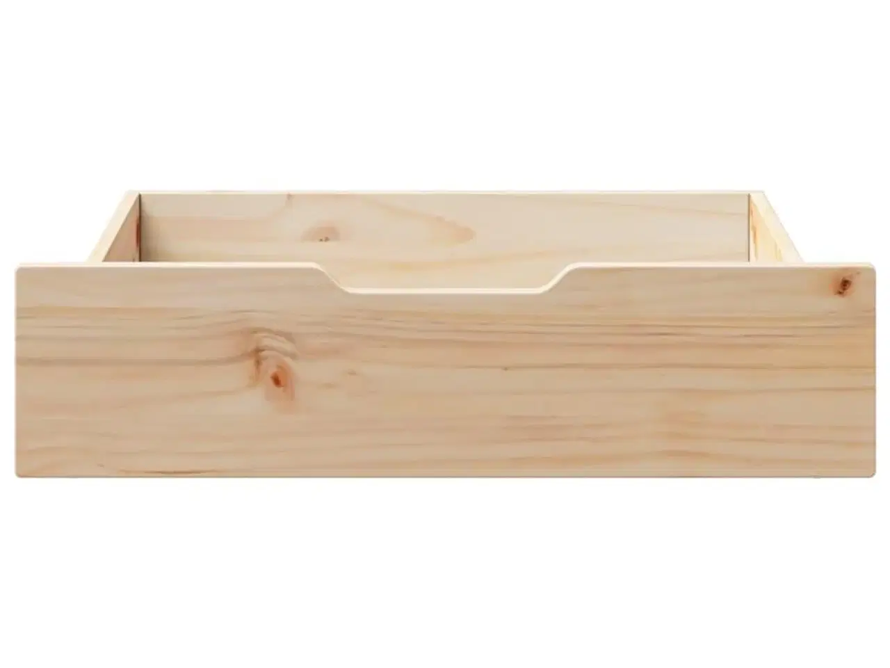 Billede 3 - Sengeskuffer med hjul 2 stk. 65x55x17 cm massivt fyrretræ