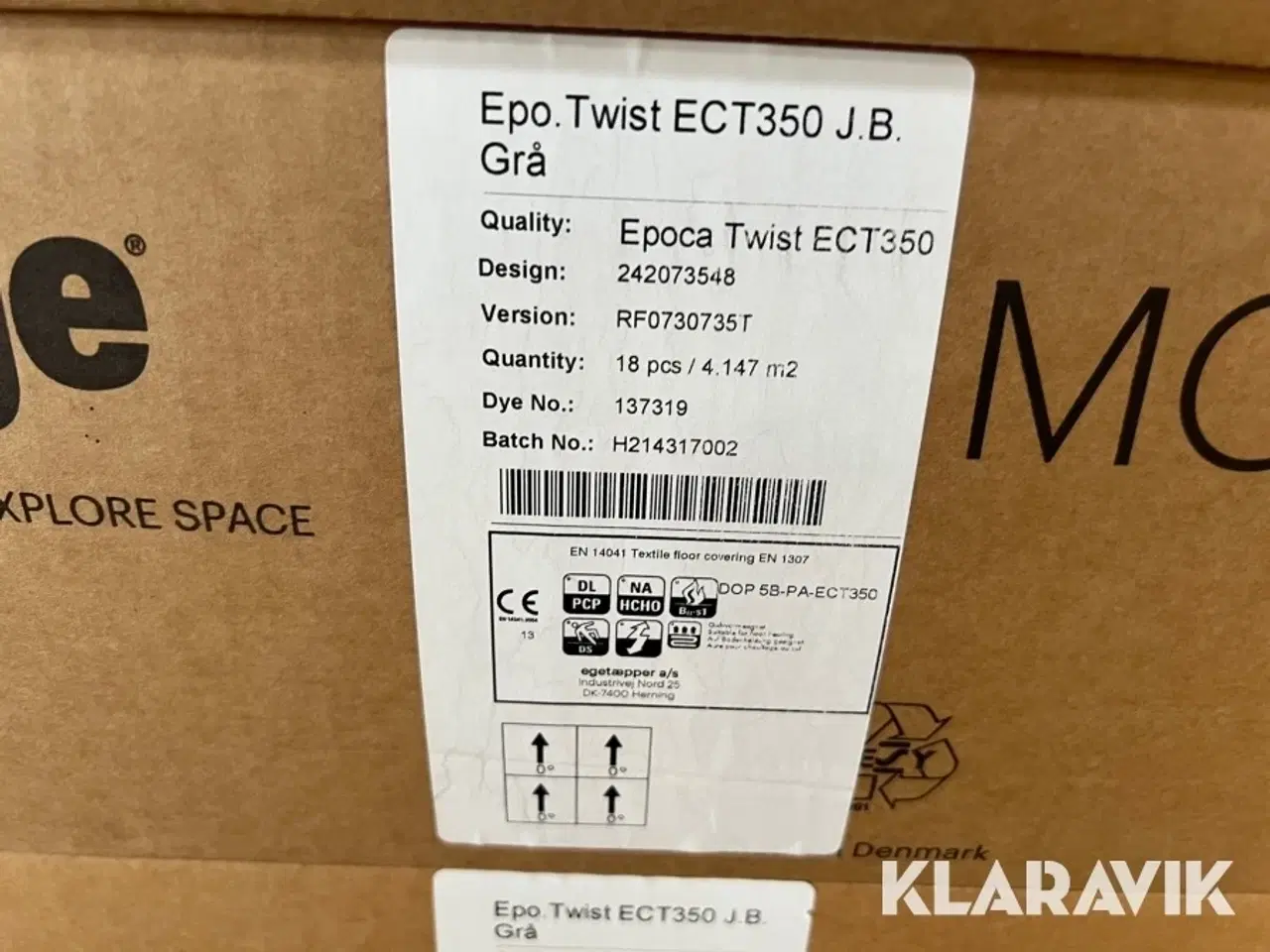 Billede 5 - Tæppefliser Ege 49,7 m2 Grå