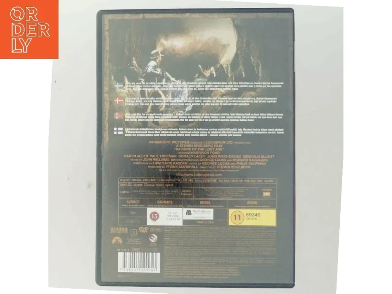 Billede 3 - Indiana Jones, and the raiders of the lost ark med Harrison Ford (DVD)