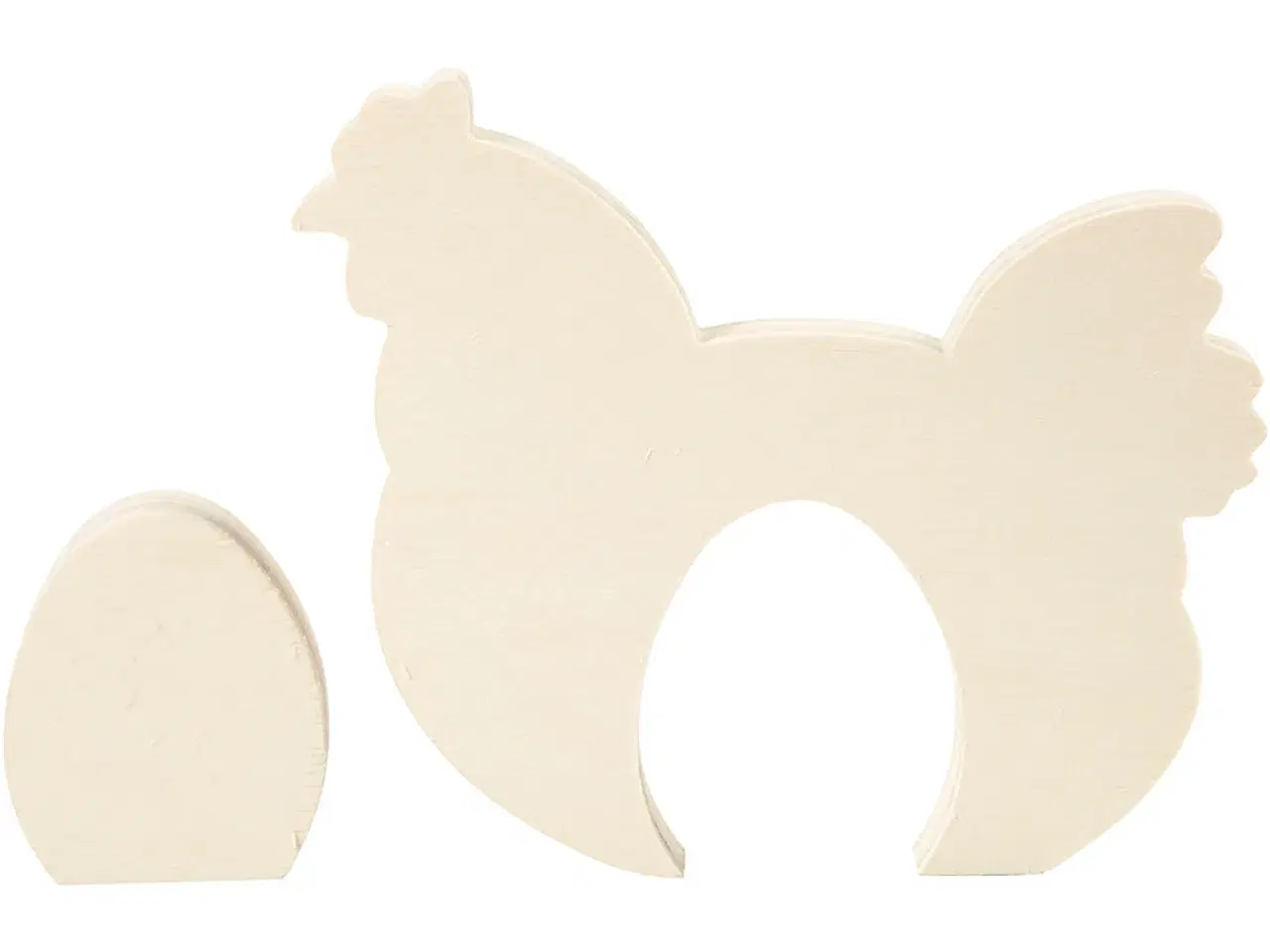 Billede 1 - 2i1 Lyst Træ Figur Sæt - Elegant og Funktionel