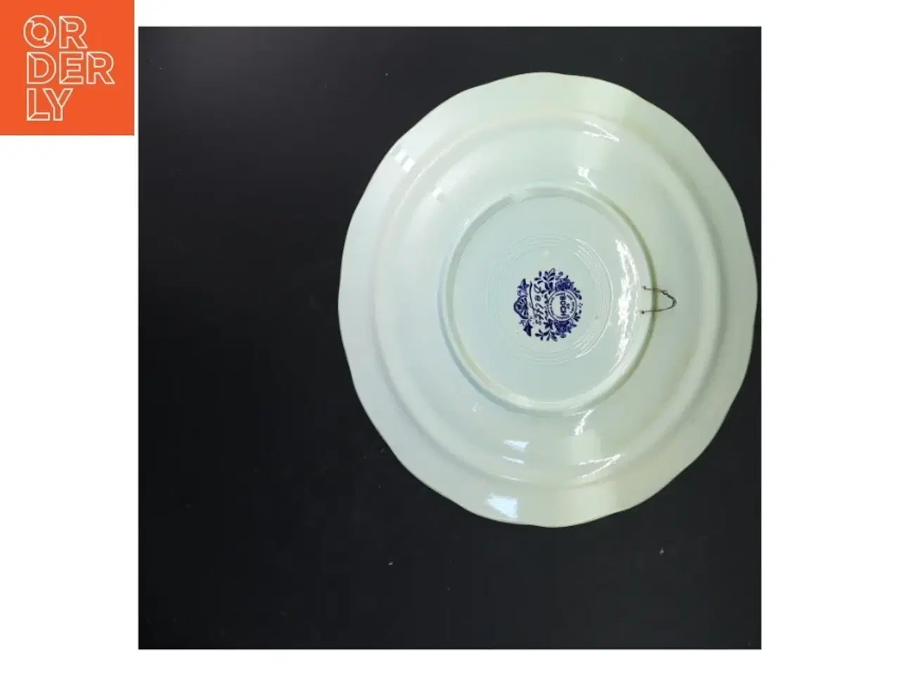 Billede 3 - Dekorativt porcelain tallerken med skibsmotiv (str. Ø 31 cm)
