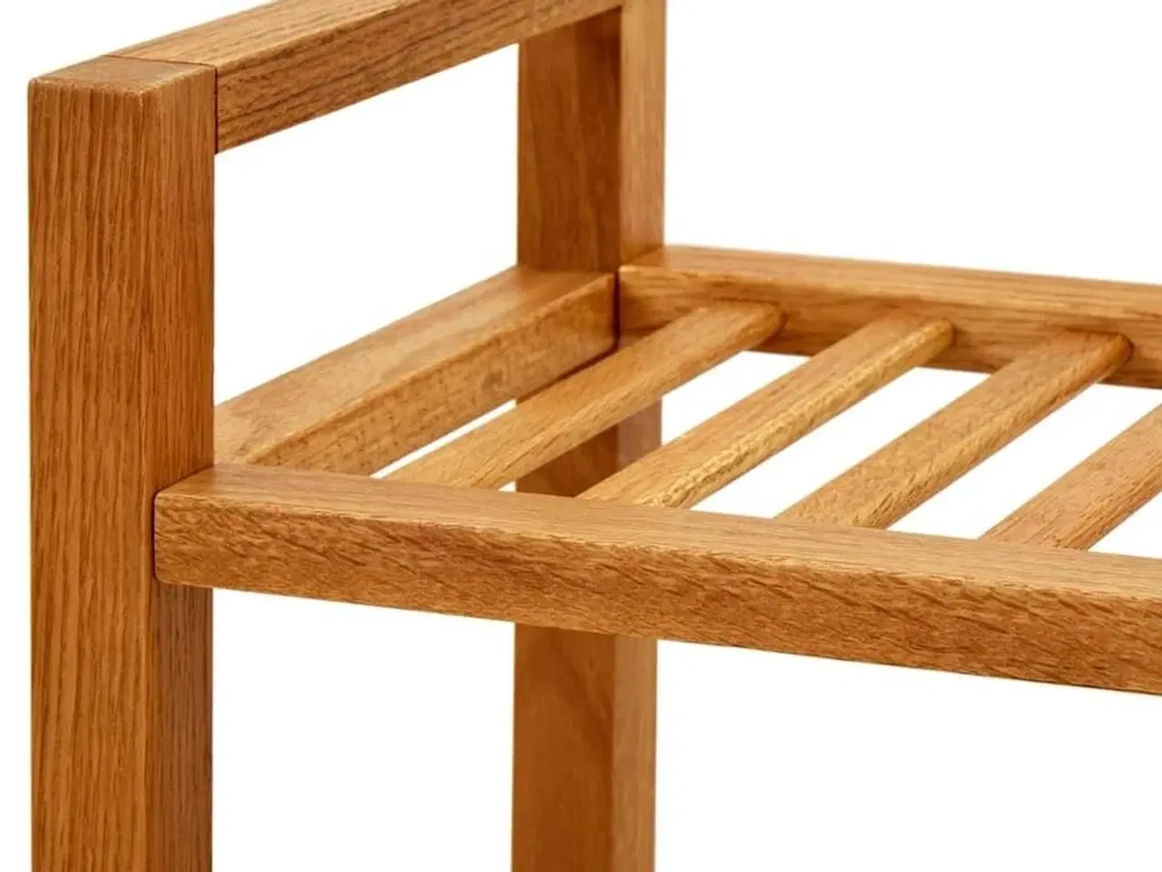 Billede 5 - Skostativ med 4 hylder 100x27x80 cm massivt egetræ