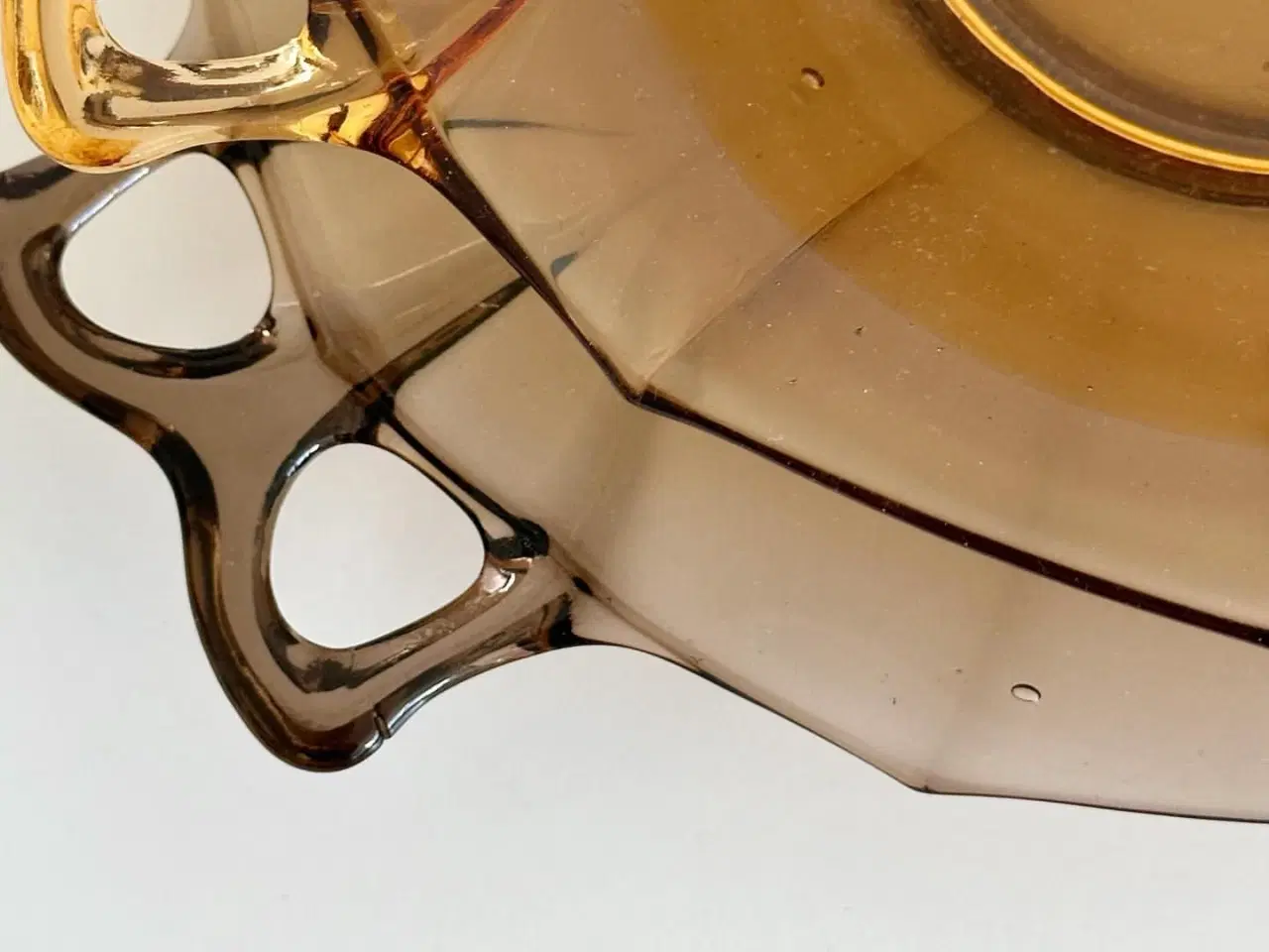 Billede 9 - Sæt af rav- og røgfarvet m hanke, Fostoria Glass, samlet pris