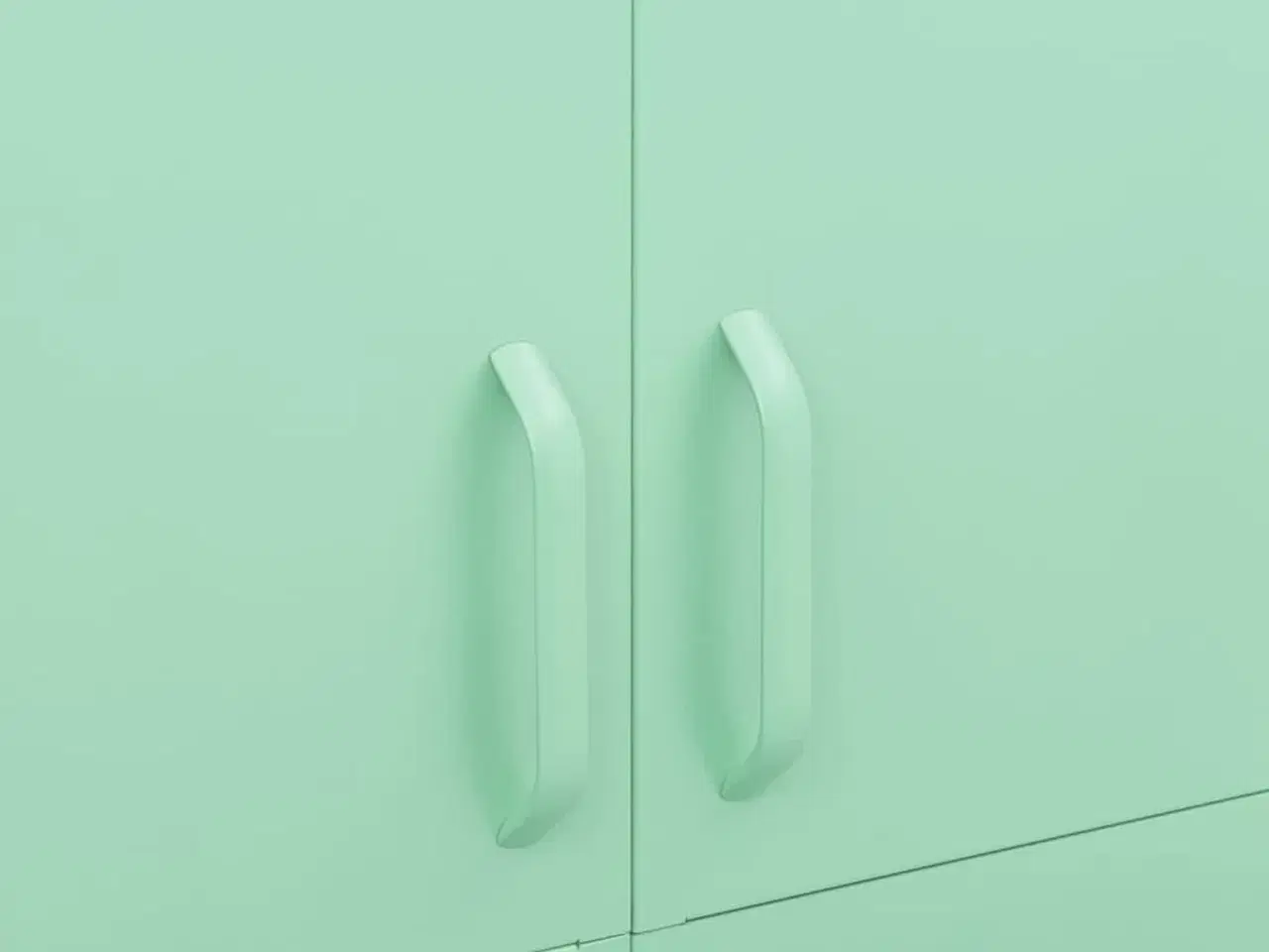 Billede 3 - Klædeskab 90x50x180 cm stål mintgrøn