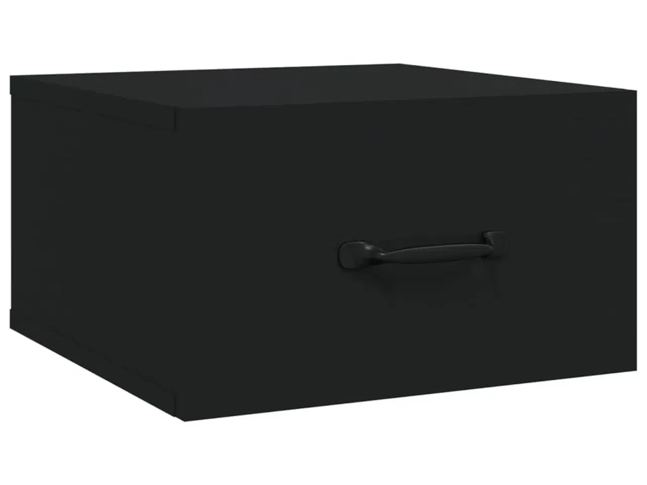 Billede 5 - Væghængte sengeborde 2 stk. 35x35x20 cm sort