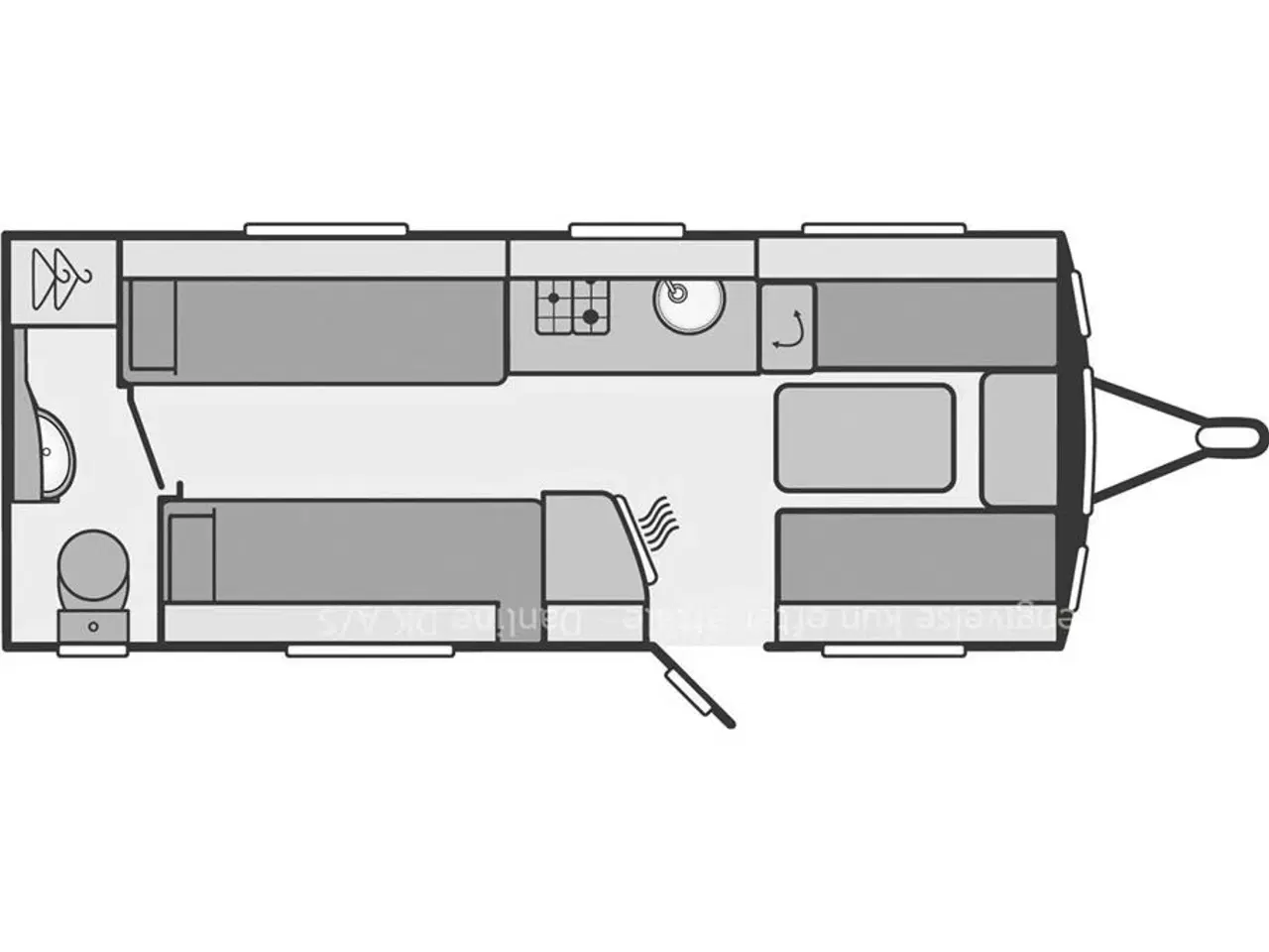 Billede 20 - 2023 - Sprite Mondial 490 SE Næsten helt ny rejsevogn med enkelsenge fra Hinshøj Caravan A/S