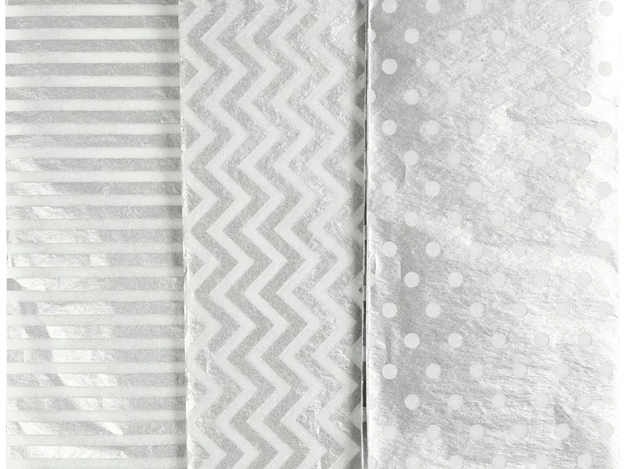 Billede 1 - Silkepapir, ark 50x70 cm, 17 g, sølv, 6ark/ 1 pk.