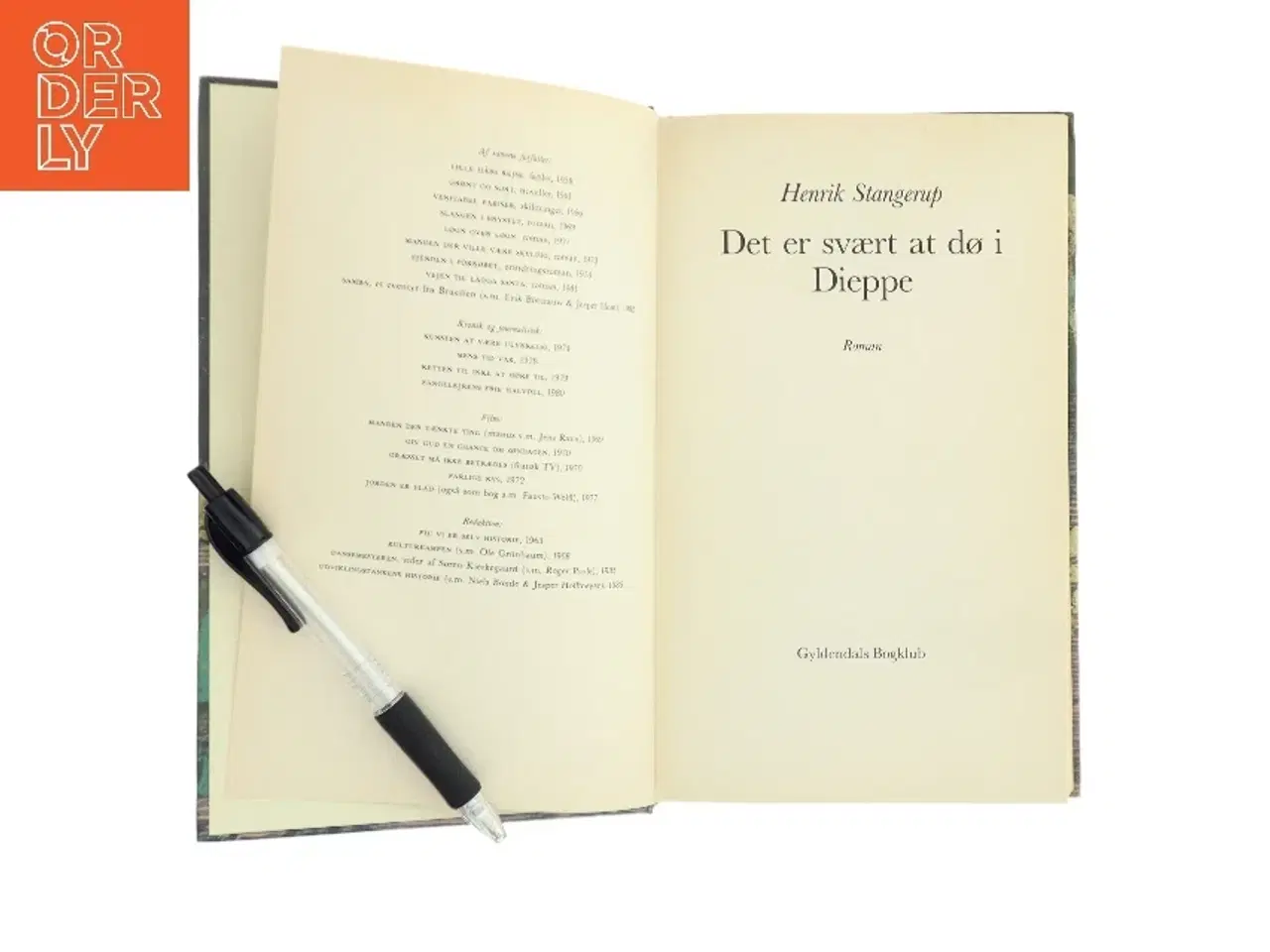 Billede 1 - Det er svært at dø i Dieppe af Henrik Stangerup (Bog)