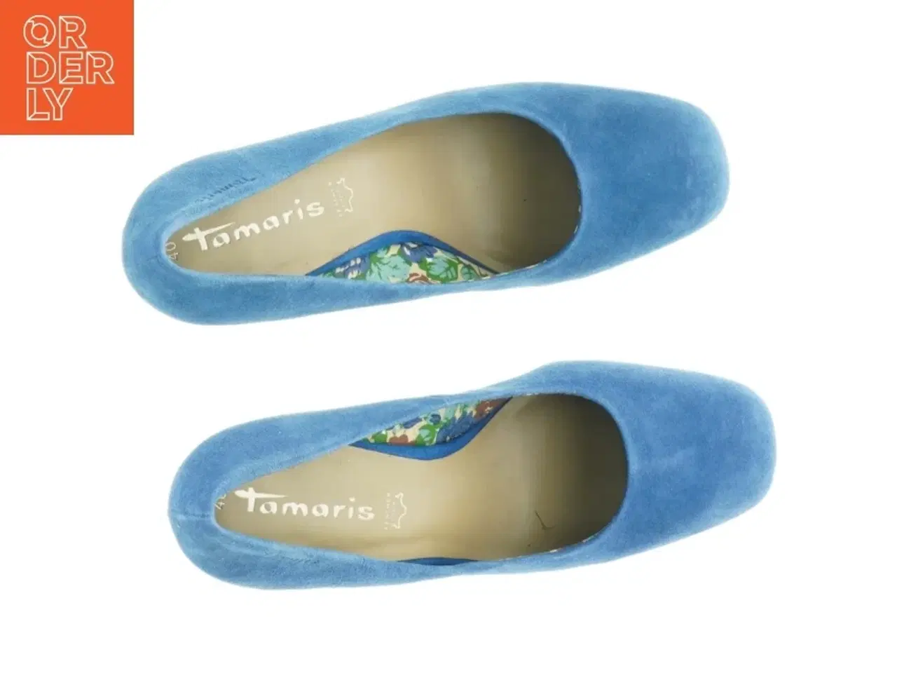 Billede 2 - Blå Tamaris ruskindspumps fra Tamaris (str. 40)