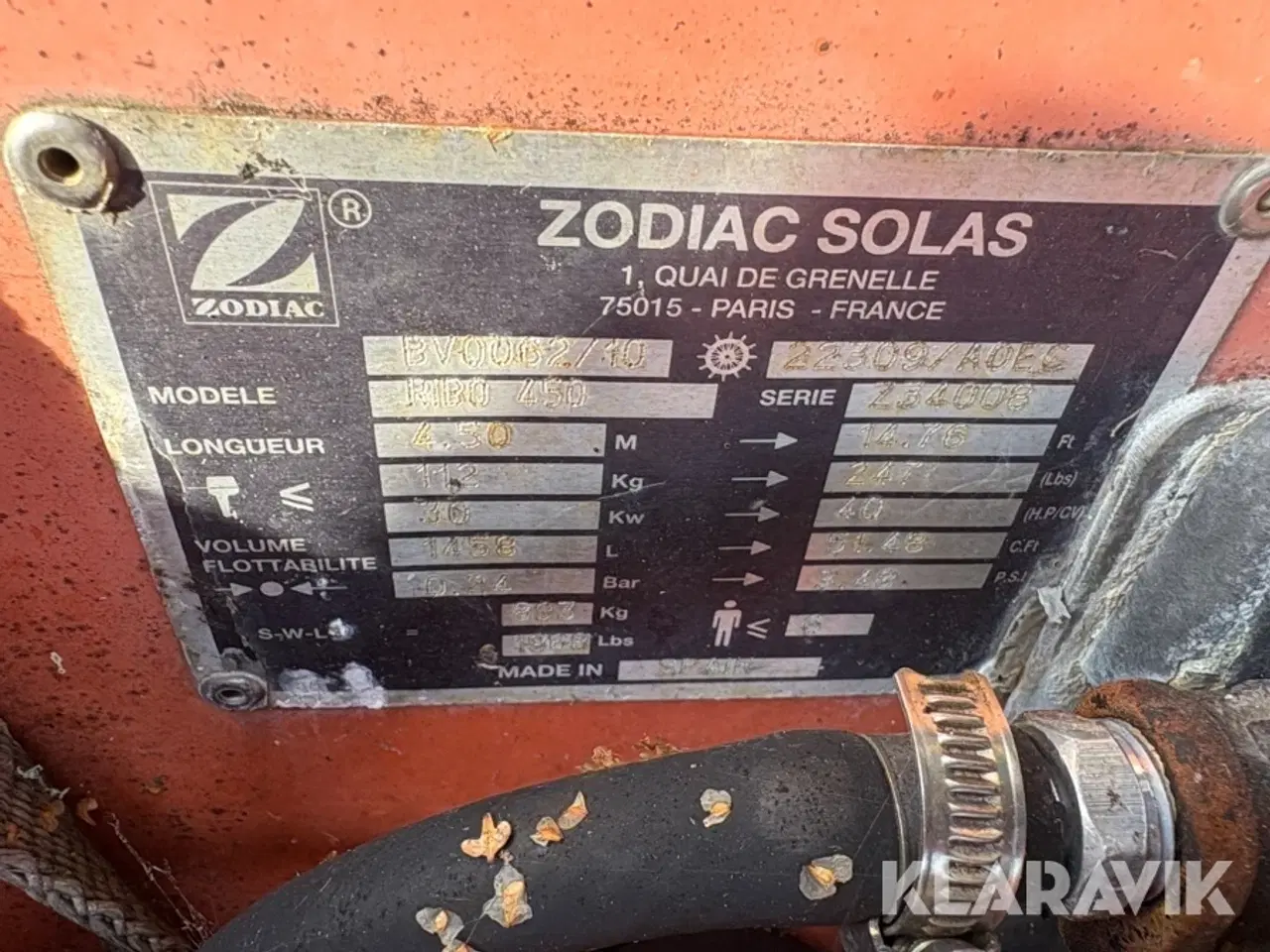 Billede 12 - Rip båd Zodiac Ribo450
