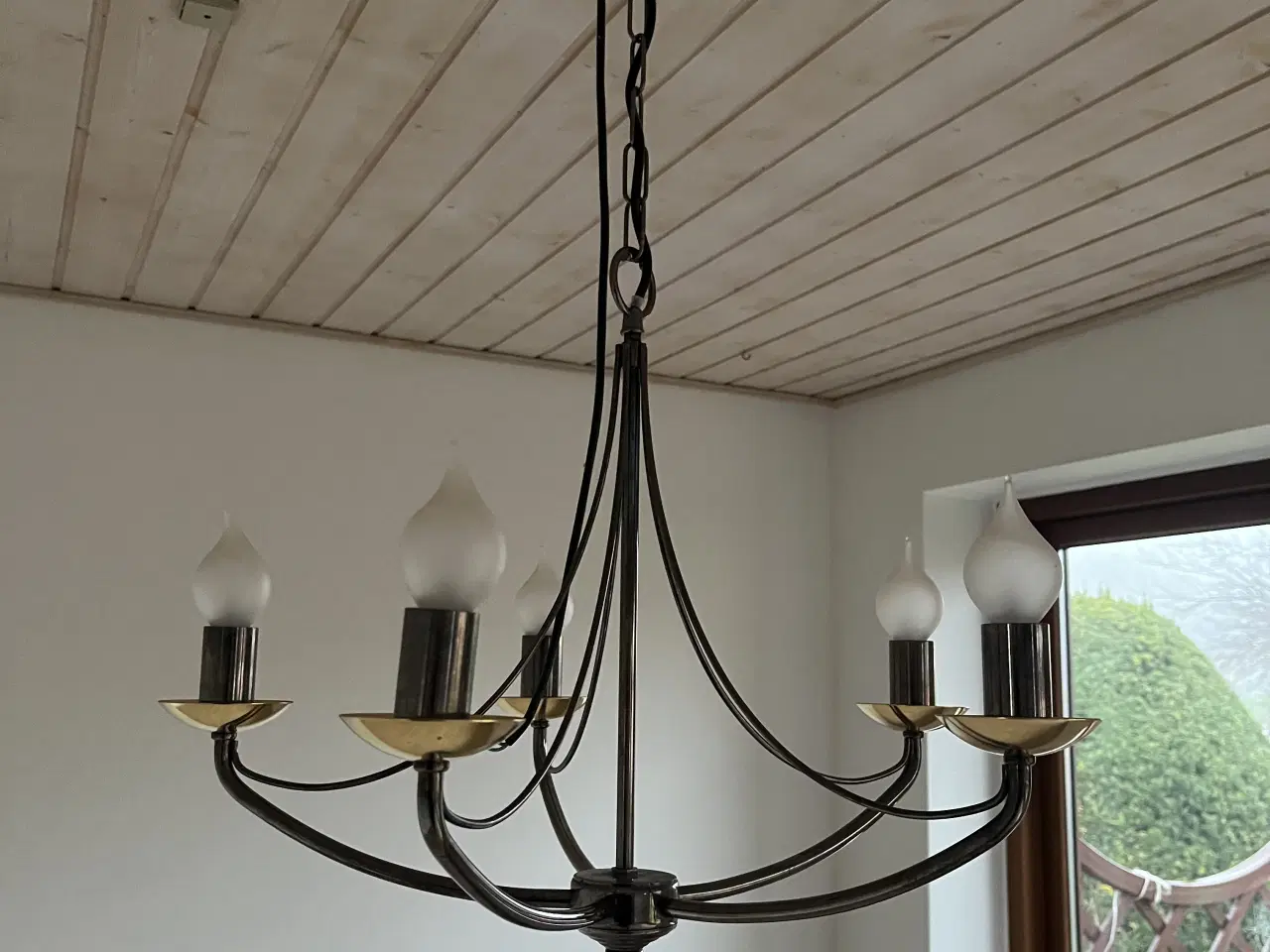 Billede 3 - Lysekrone med fem arme