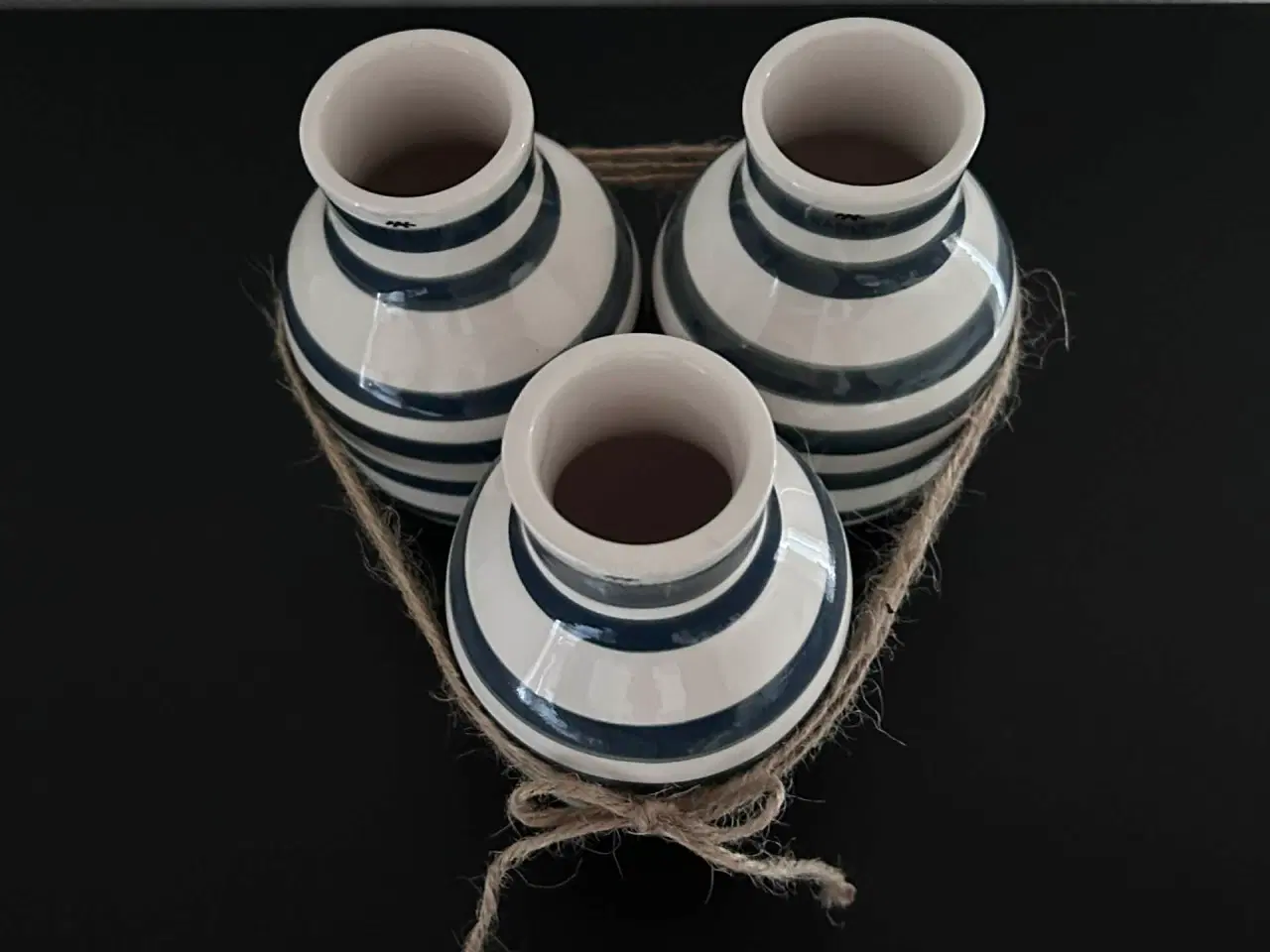 Billede 4 - Kähler omaggio vase 12,5 cm - koksgrå, 3 stk.