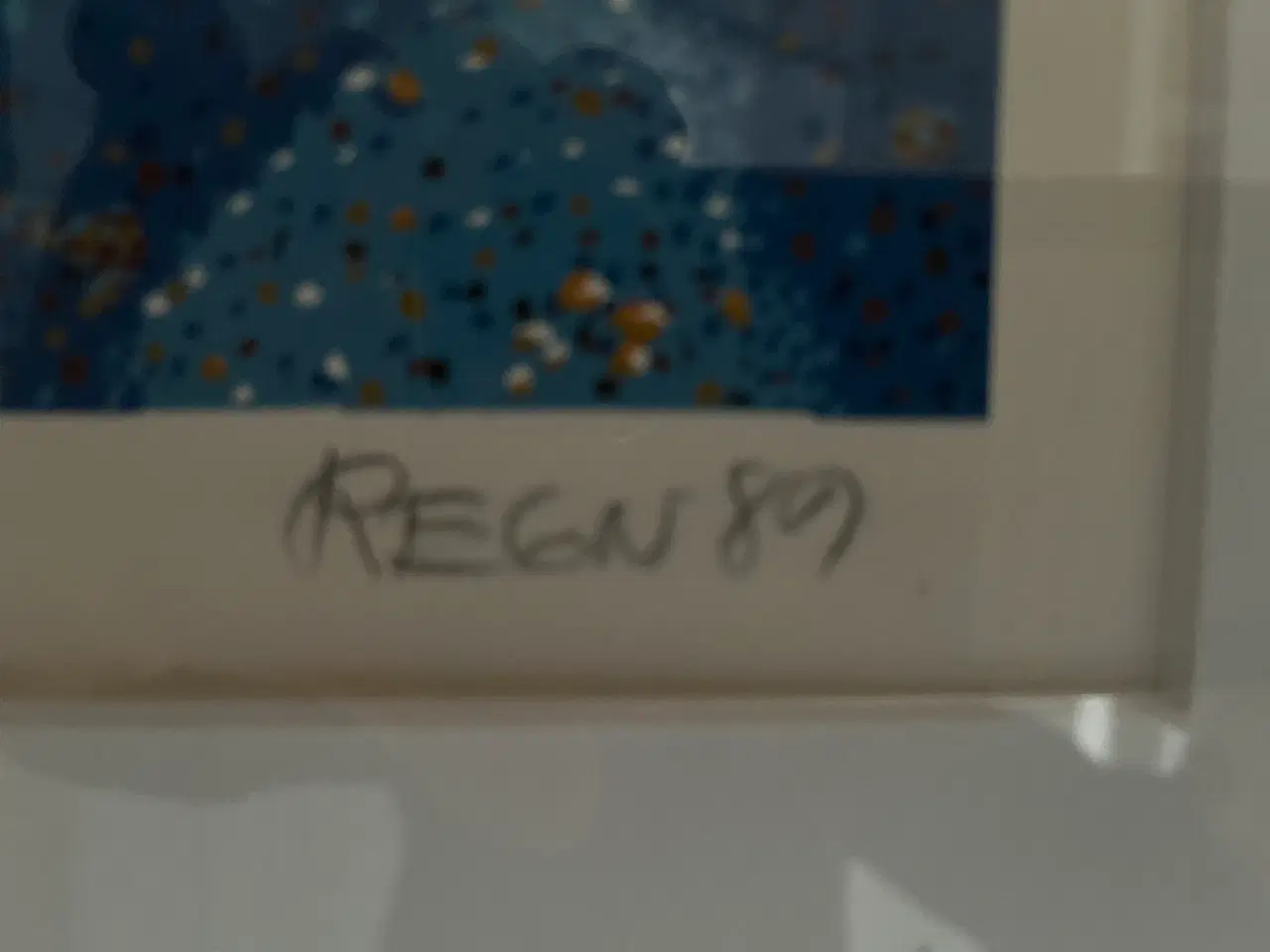 Billede 4 - Bjarke Regn Svendsen, Litografi, aluramme. Giv bud