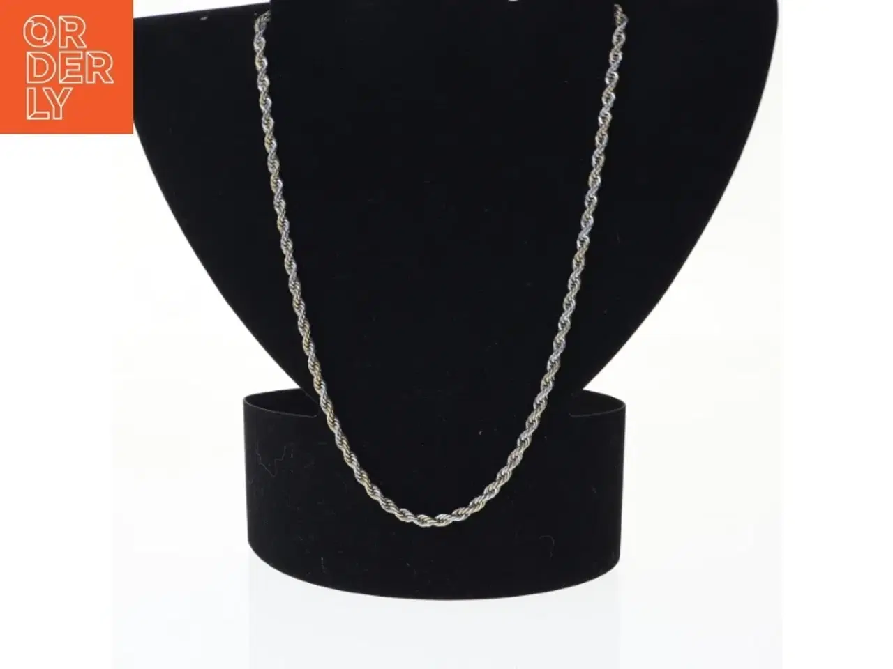 Billede 1 - Sølvfarvet halskæde (str. 50 cm)