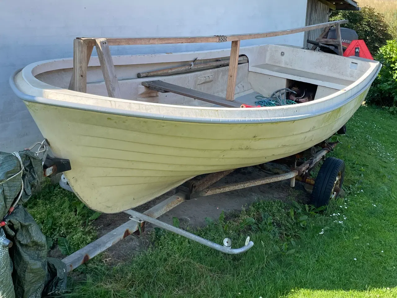 Billede 6 - Rana Plast Jolle + Mariner 20 HK motor, presenning